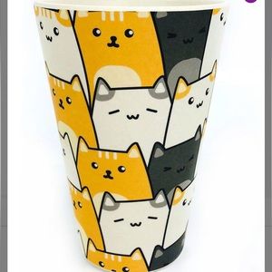 COPY - NIB 14 Oz YELLOW CATS Travel Mug Plant-Based, Eco-Friendly, Dishwasher s…